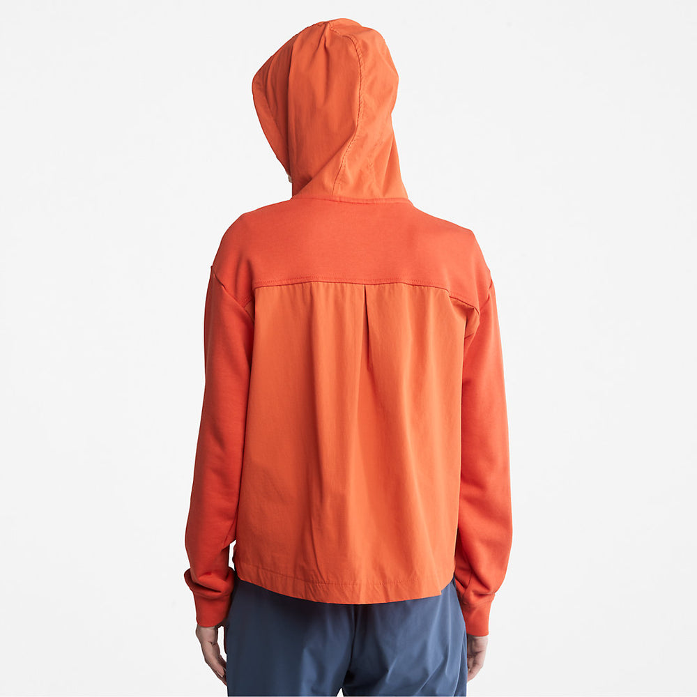 Solid-colour Hoodie for Women in Orange Timberland US