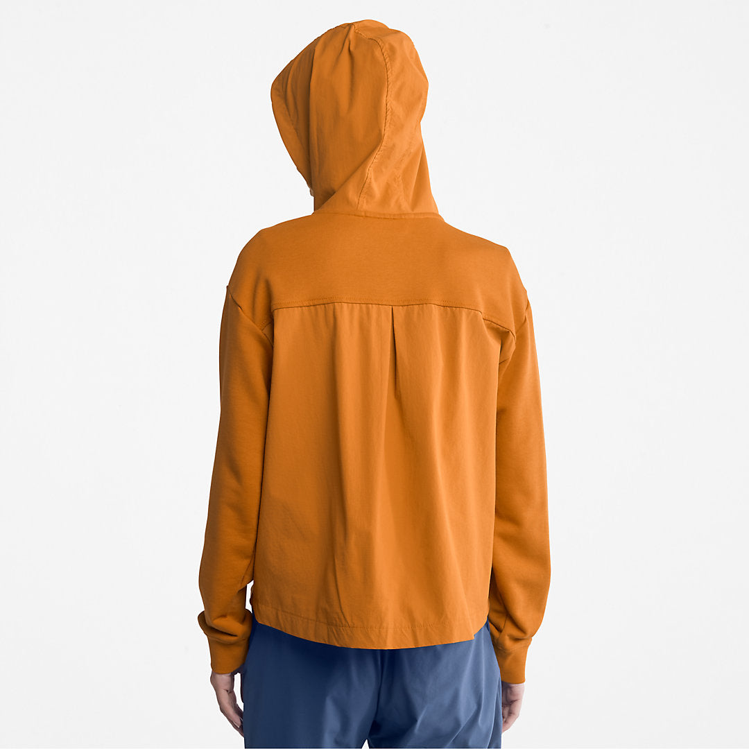 Solid-colour Hoodie for Women in Dark Yellow Timberland On Sale