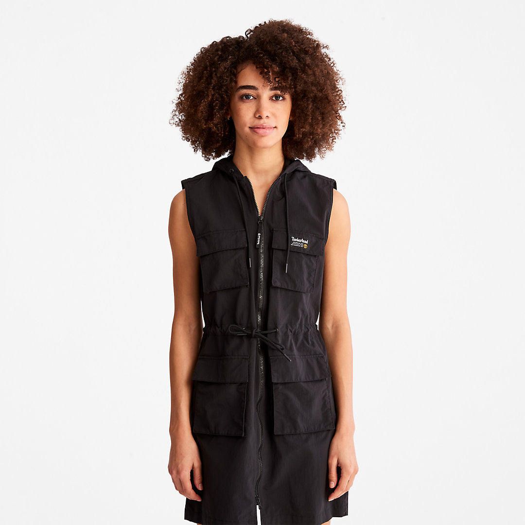 Progressive Utility Hoodie Dress for Women in Black Timberland Outlet