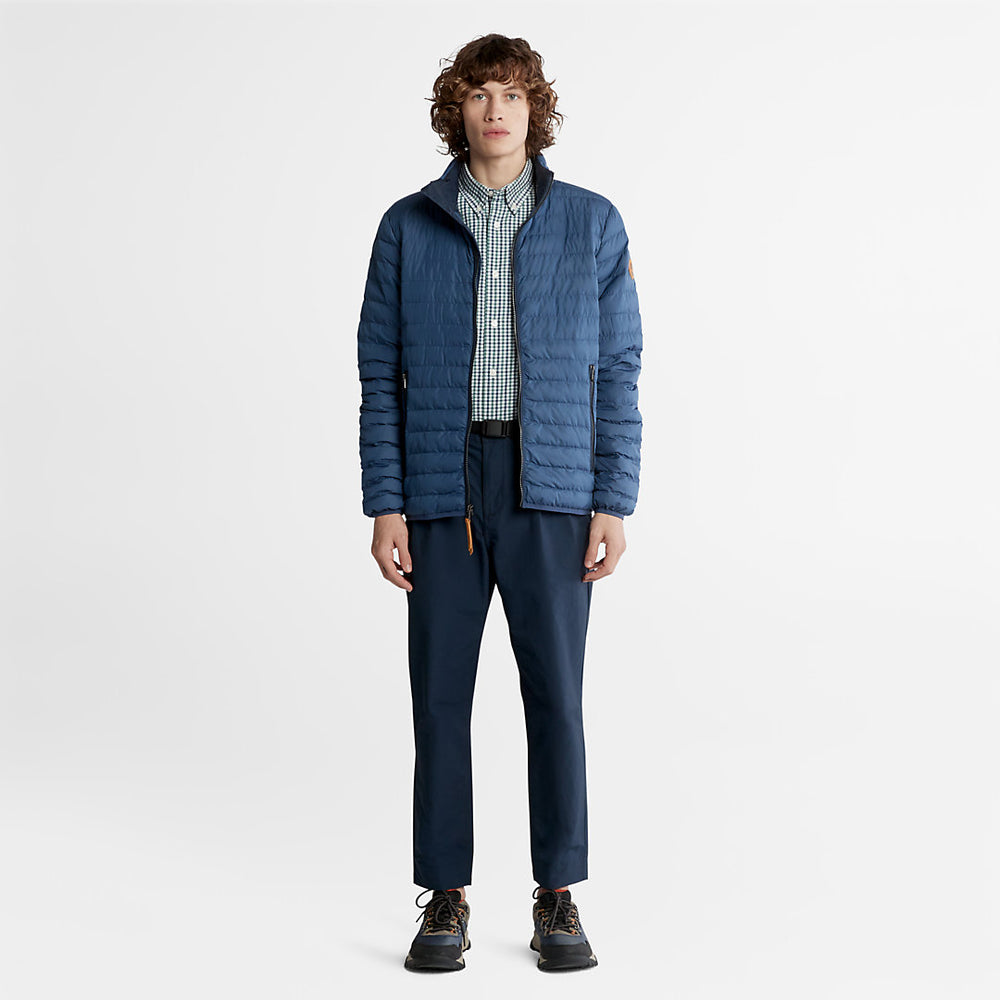 Seersucker Gingham Shirt for Men in Green Timberland On Sale