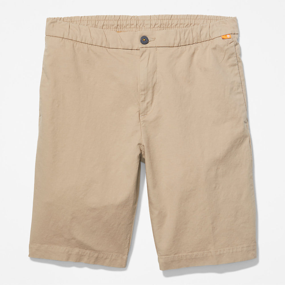 Cotton and Linen-Blend Shorts for Men in Beige Timberland For Sale