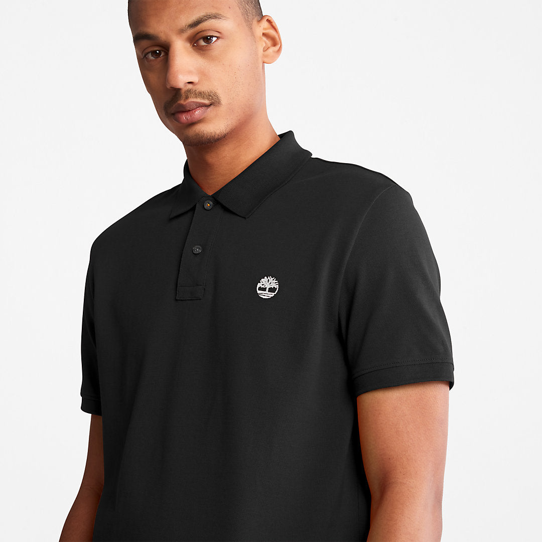 Millers River Pique Polo Shirt for Men in Black Timberland Online