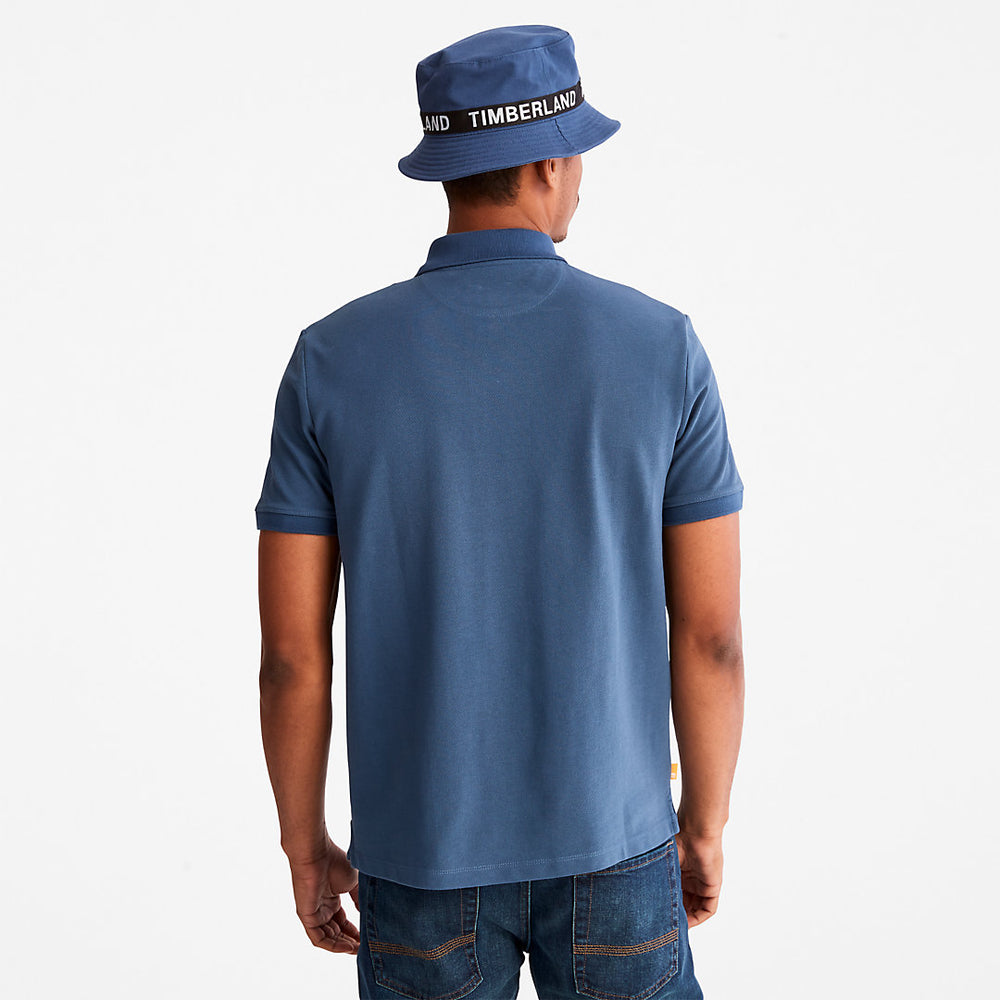 Millers River Pique Polo Shirt for Men in Blue Timberland Discount
