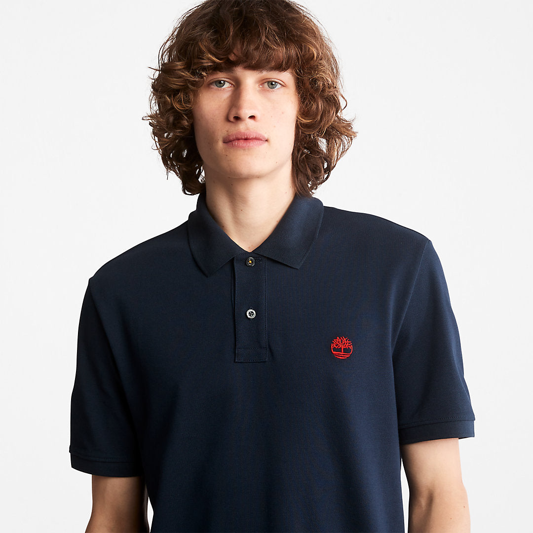 Millers River Pique Polo Shirt for Men in Navy Timberland US