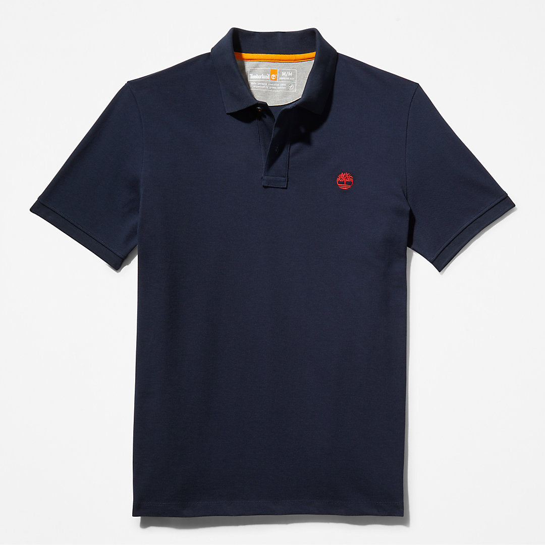 Millers River Pique Polo Shirt for Men in Navy Timberland US
