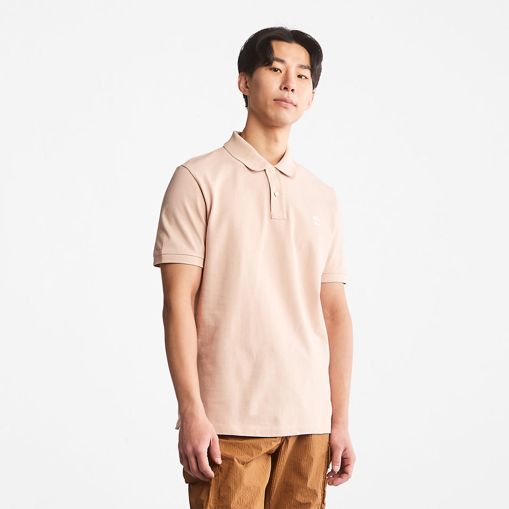Millers River Pique Polo Shirt for Men in Light Pink Timberland US