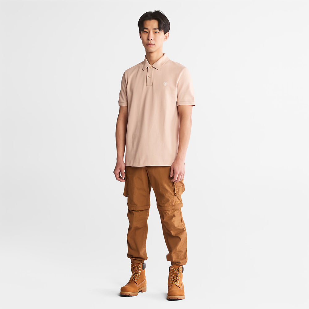 Millers River Pique Polo Shirt for Men in Light Pink Timberland US