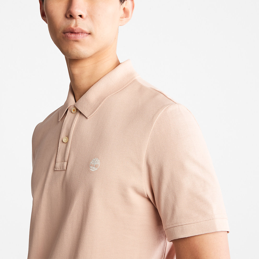 Millers River Pique Polo Shirt for Men in Light Pink Timberland US