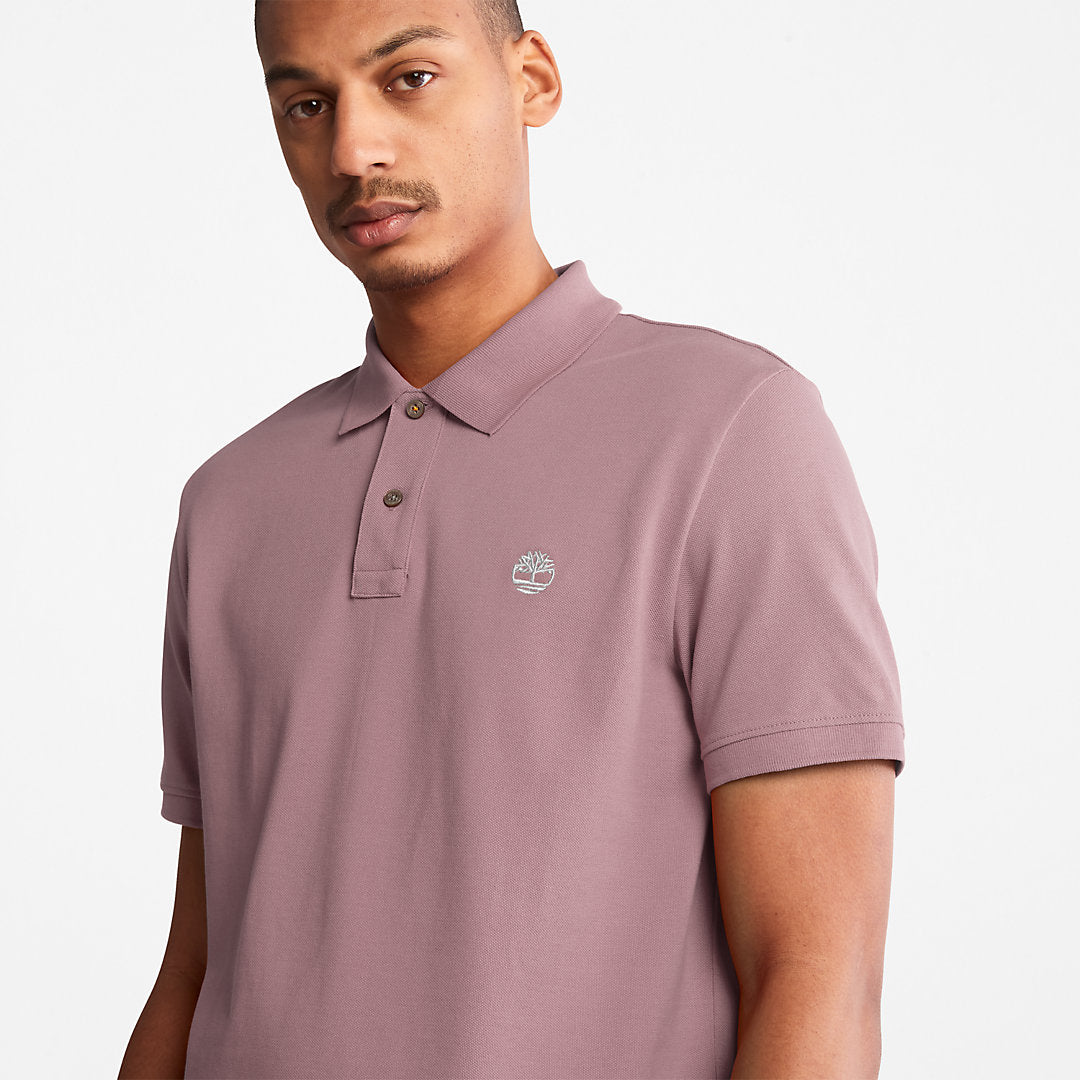 Millers River Pique Polo Shirt for Men in Purple Timberland On Sale