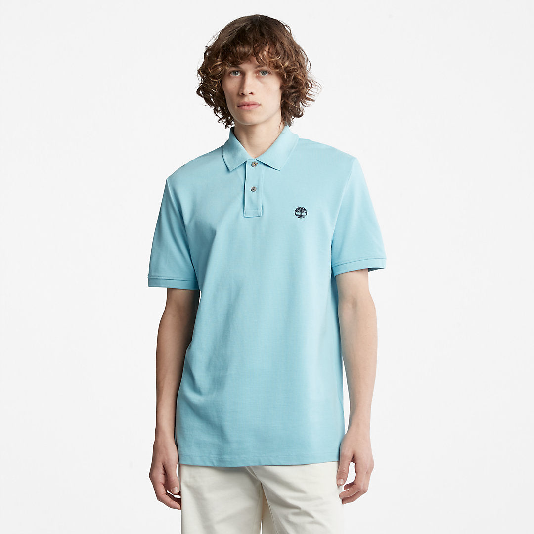 Millers River Pique Polo Shirt for Men in Light Blue Timberland For Sale