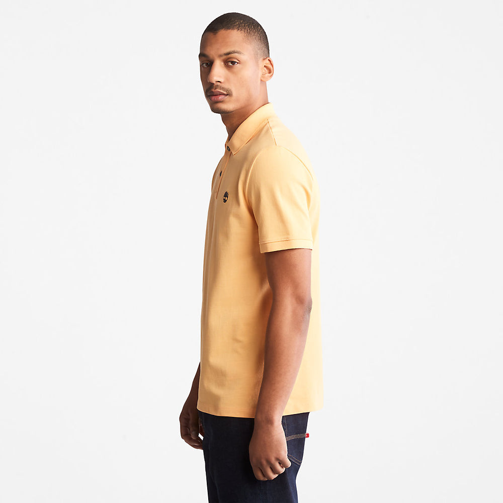 Millers River Pique Polo Shirt for Men in Yellow Timberland For Sale