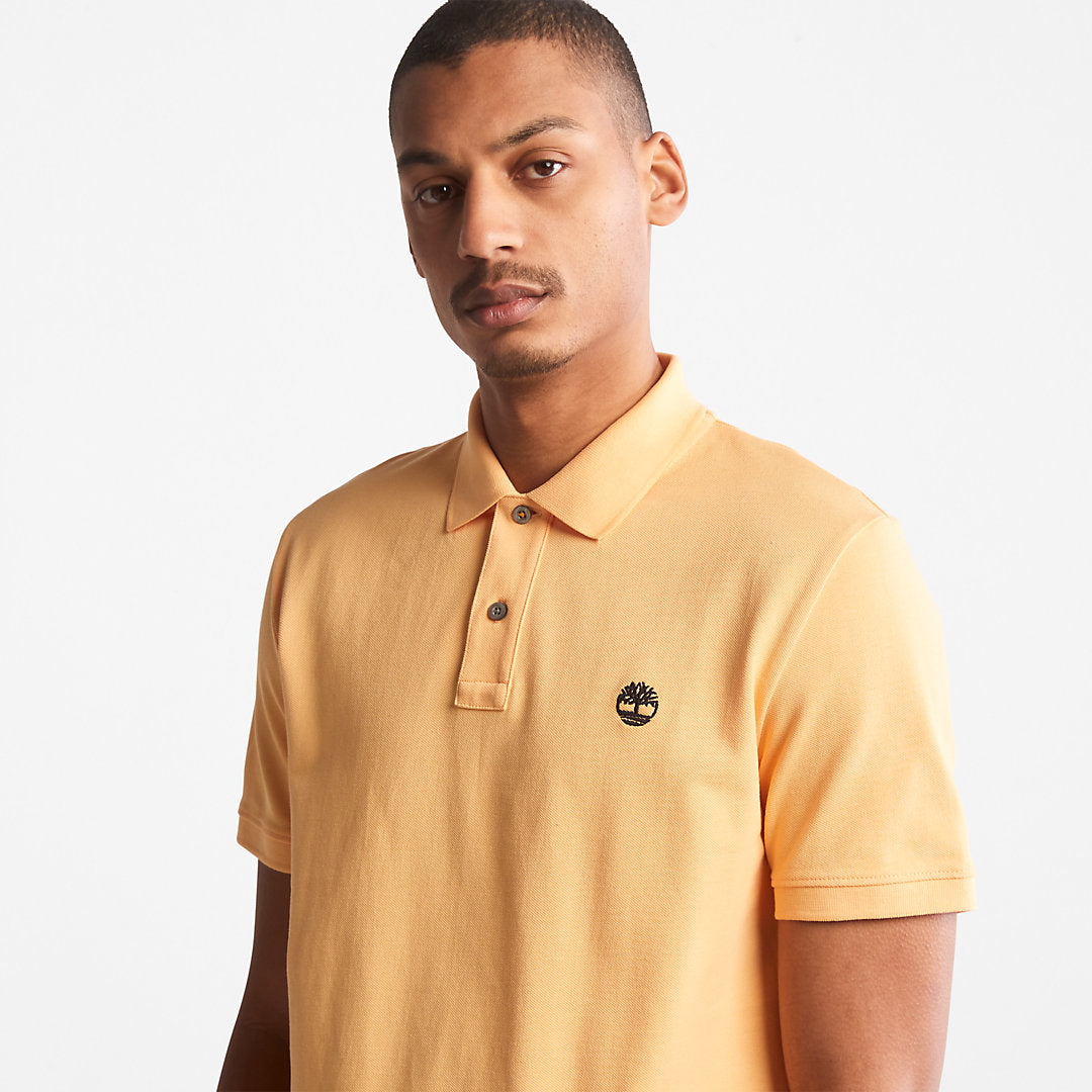 Millers River Pique Polo Shirt for Men in Yellow Timberland For Sale