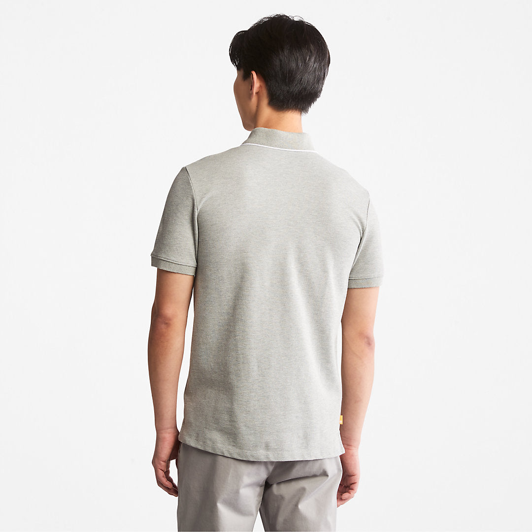 Millers River Print-Collar Polo Shirt for Men in Grey Timberland US