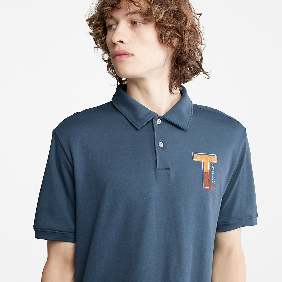 TimberFresh™ Polo Shirt for Men in Blue Timberland On Sale