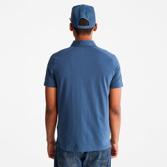 TimberFresh™ Supima® Cotton Polo Shirt for Men in Blue Timberland Sale