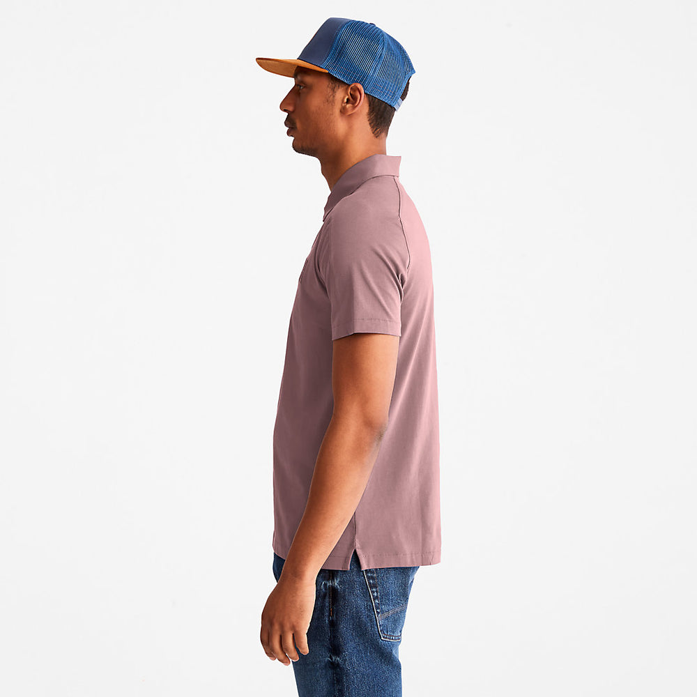 TimberFresh™ Supima® Cotton Polo Shirt for Men in Pink Timberland Discount