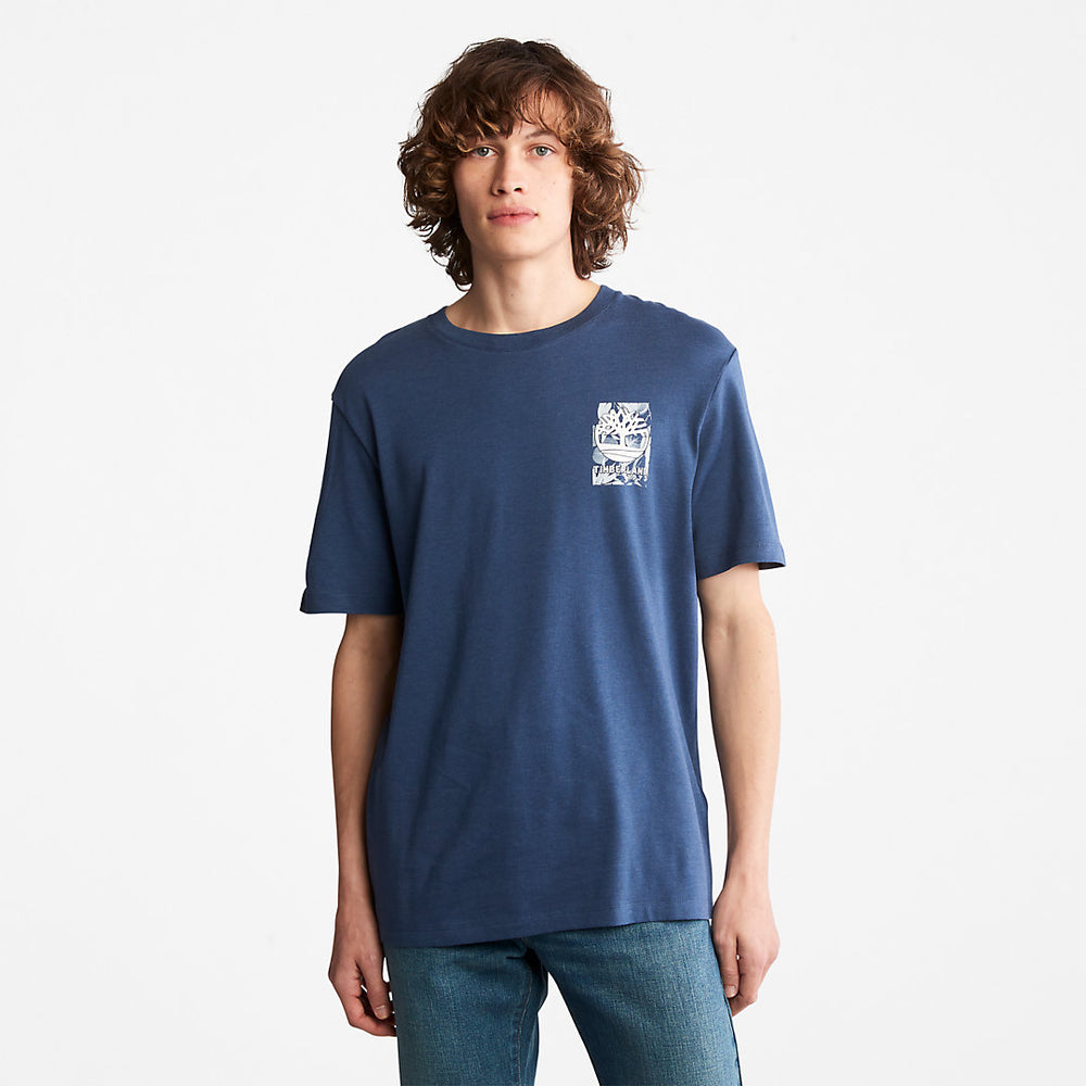 Refibra™ Technology T-Shirt for Men in Blue Timberland Sale