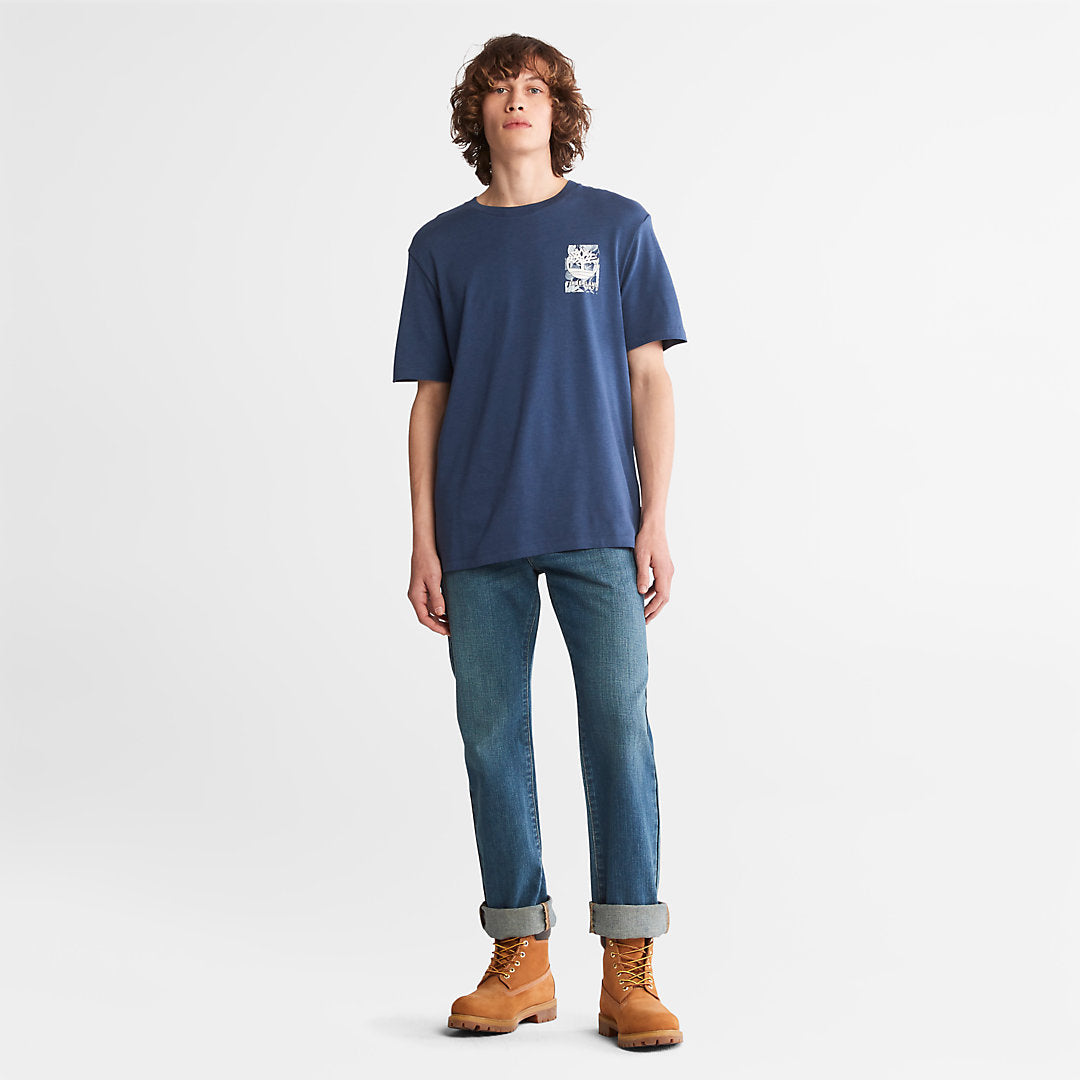 Refibra™ Technology T-Shirt for Men in Blue Timberland Sale