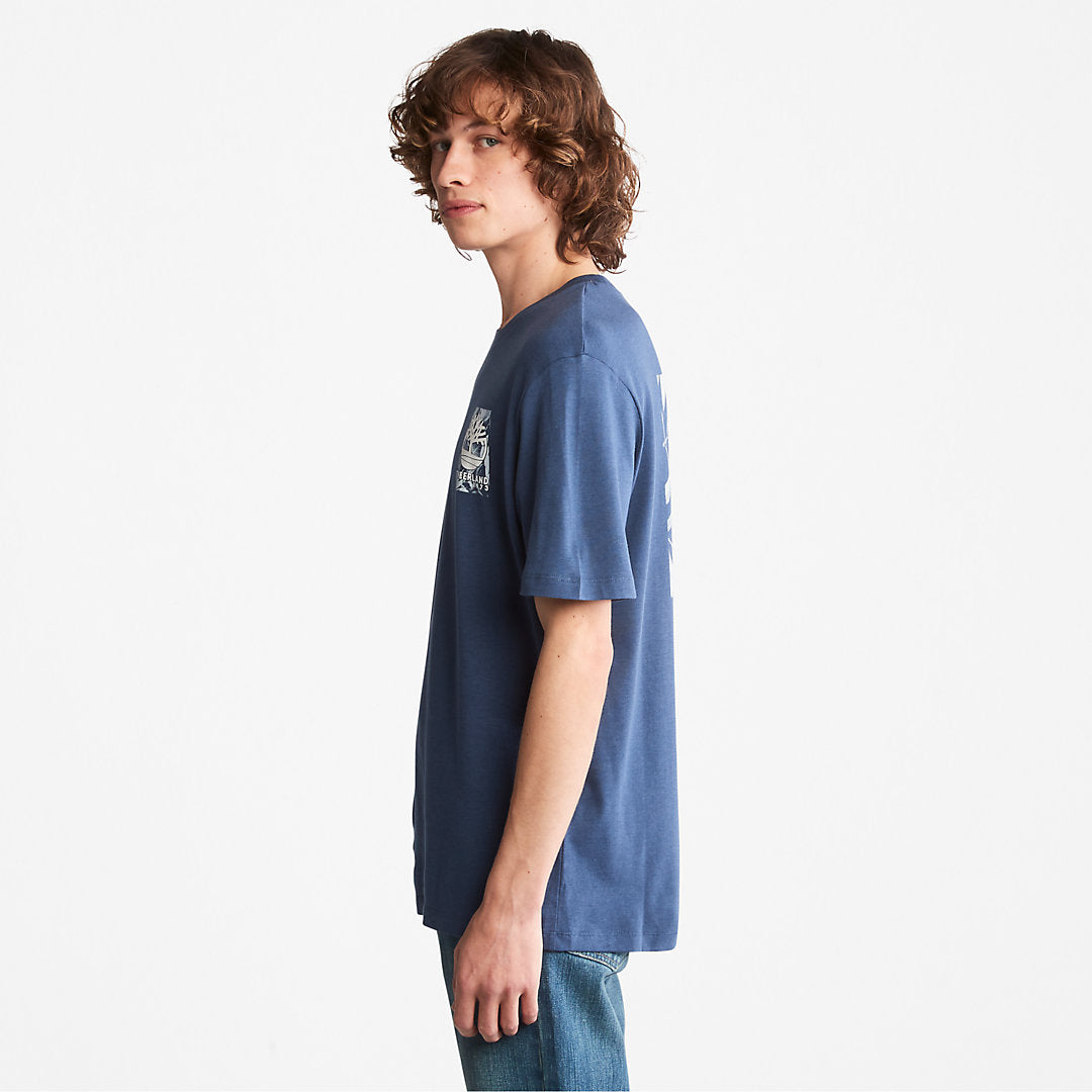 Refibra™ Technology T-Shirt for Men in Blue Timberland Sale