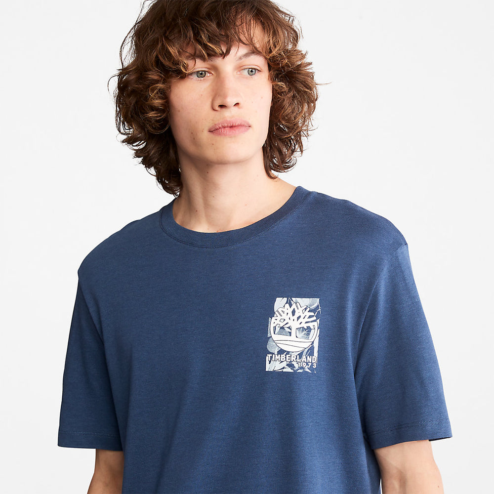 Refibra™ Technology T-Shirt for Men in Blue Timberland Sale