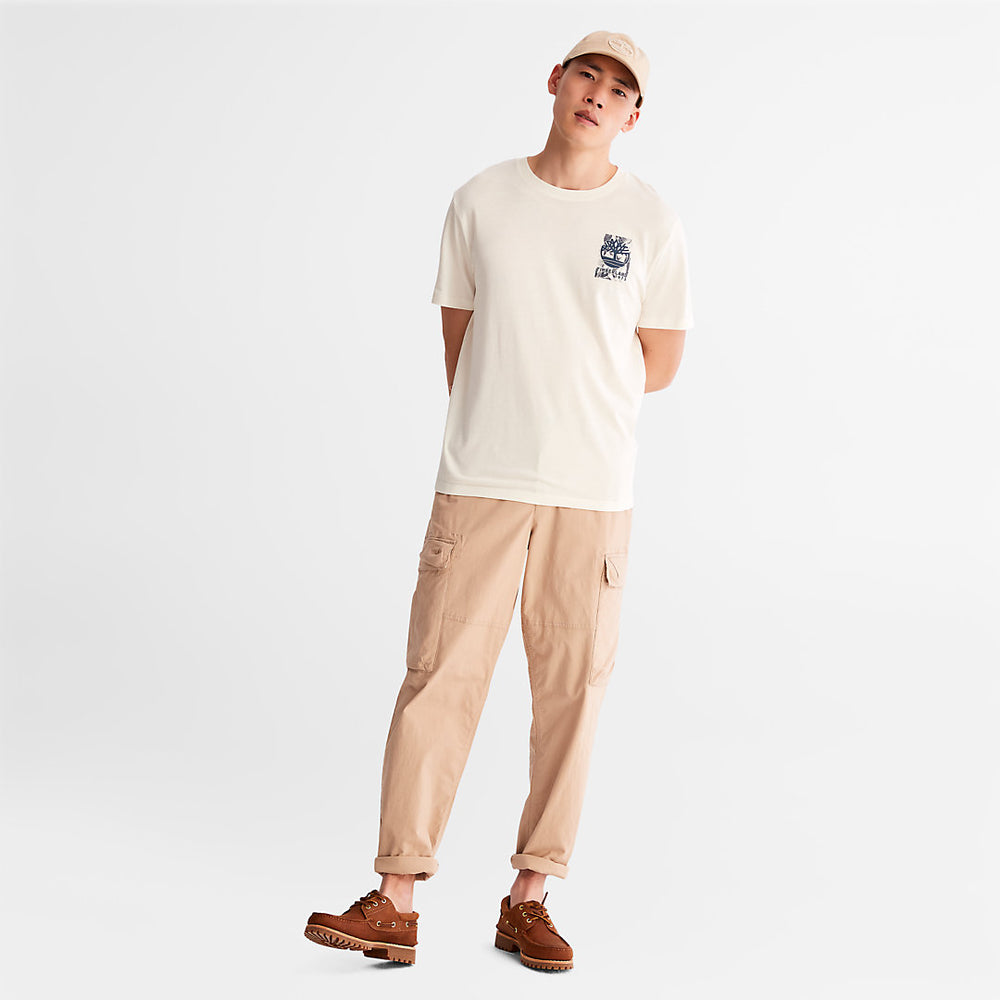 Refibra™ Technology T-Shirt for Men in White Timberland Discount
