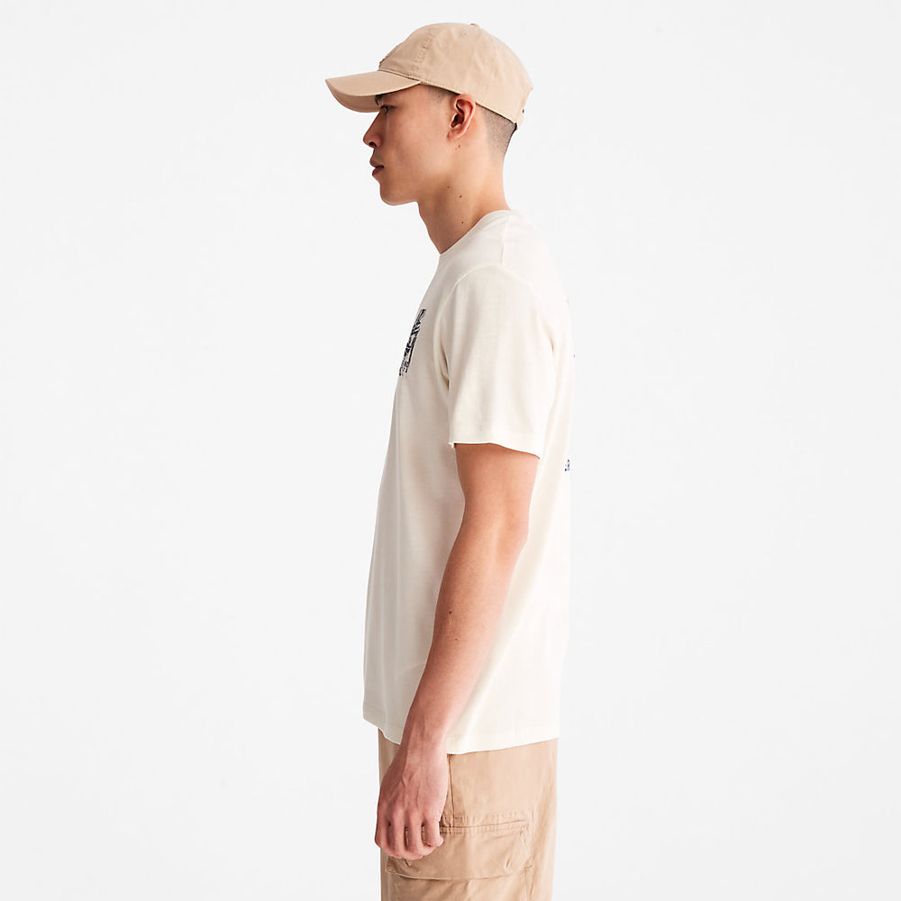 Refibra™ Technology T-Shirt for Men in White Timberland Discount