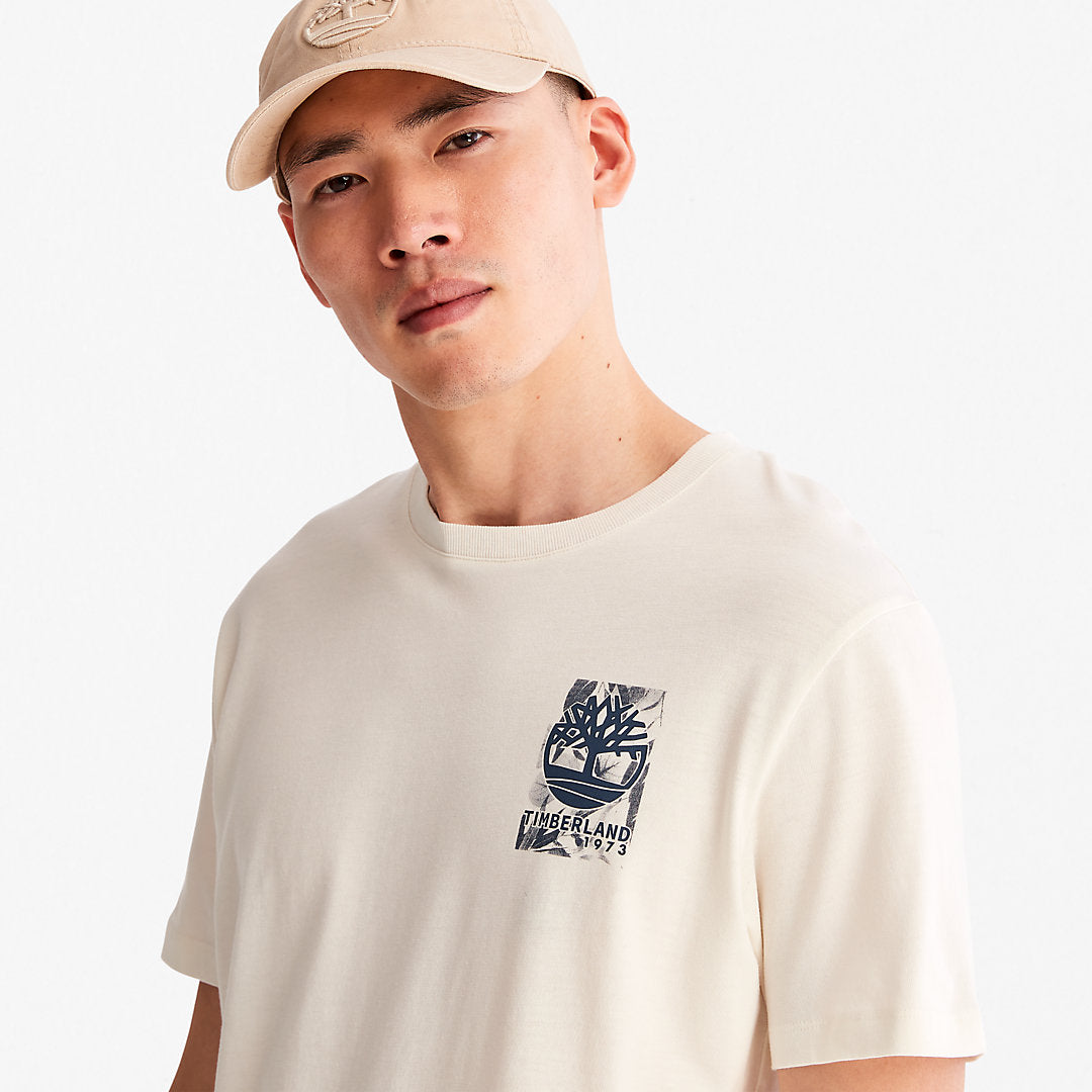 Refibra™ Technology T-Shirt for Men in White Timberland Discount