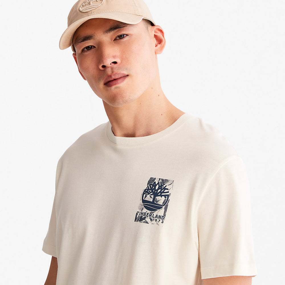 Refibra™ Technology T-Shirt for Men in White Timberland Discount