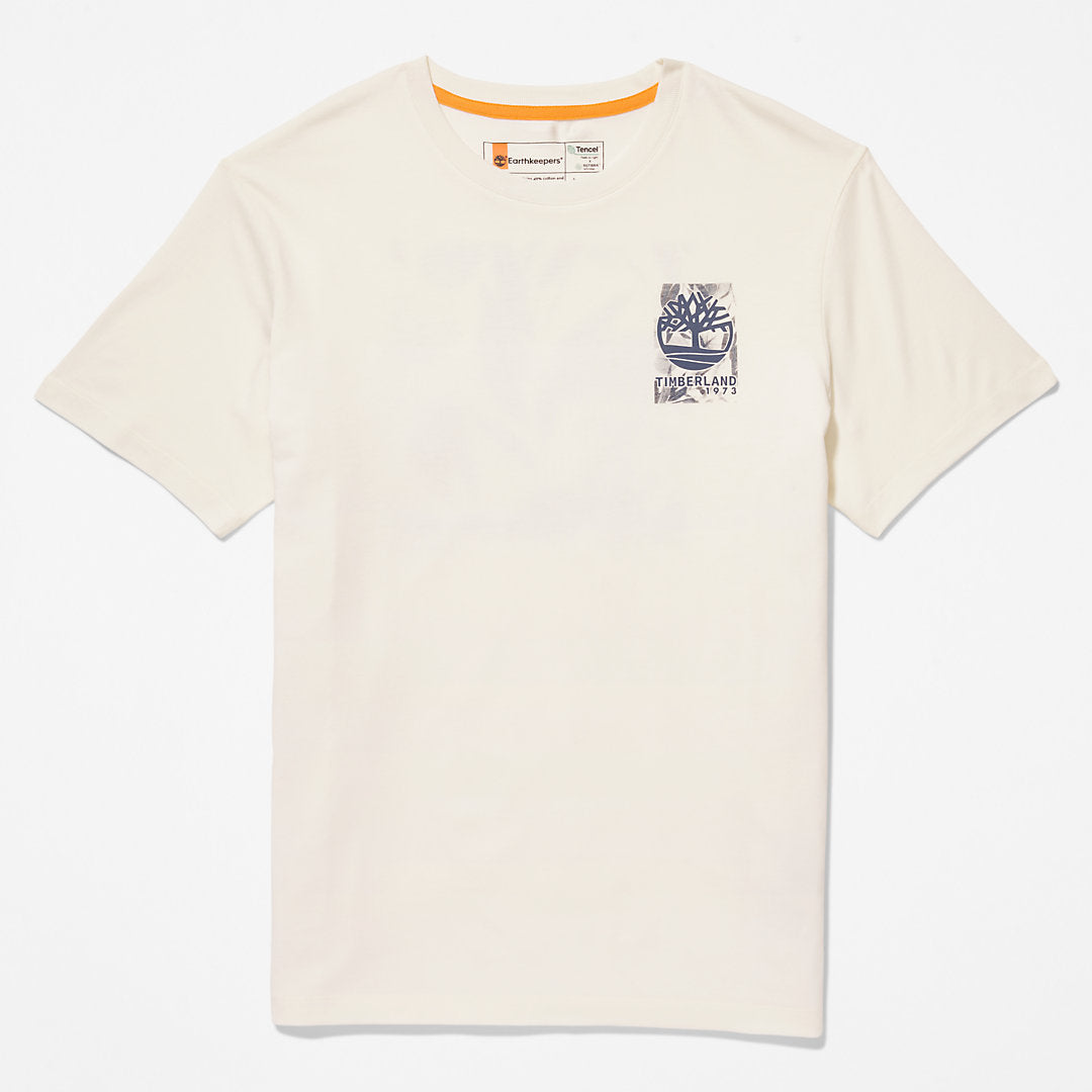 Refibra™ Technology T-Shirt for Men in White Timberland Discount