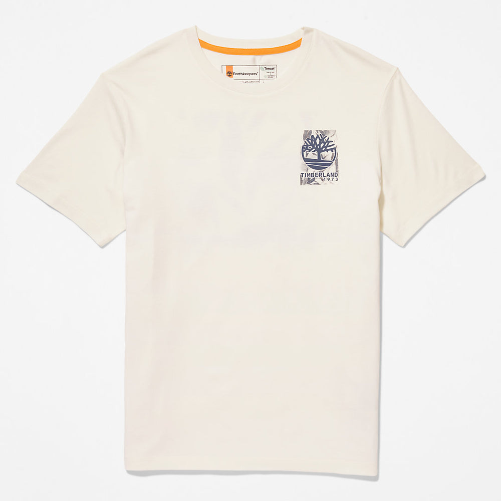 Refibra™ Technology T-Shirt for Men in White Timberland Discount