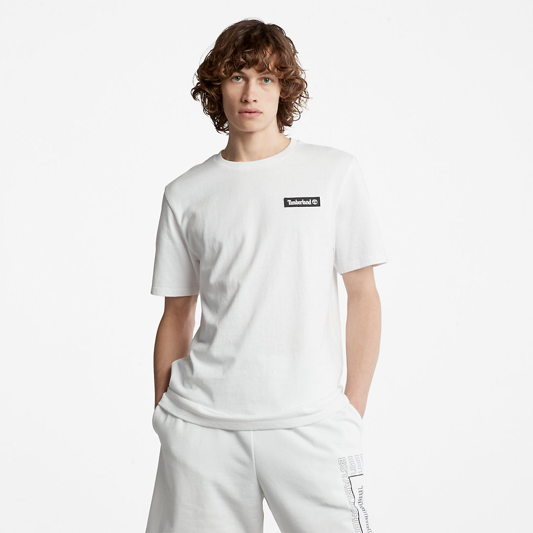 All Gender Heavyweight Badge T-Shirt in White Timberland Outlet