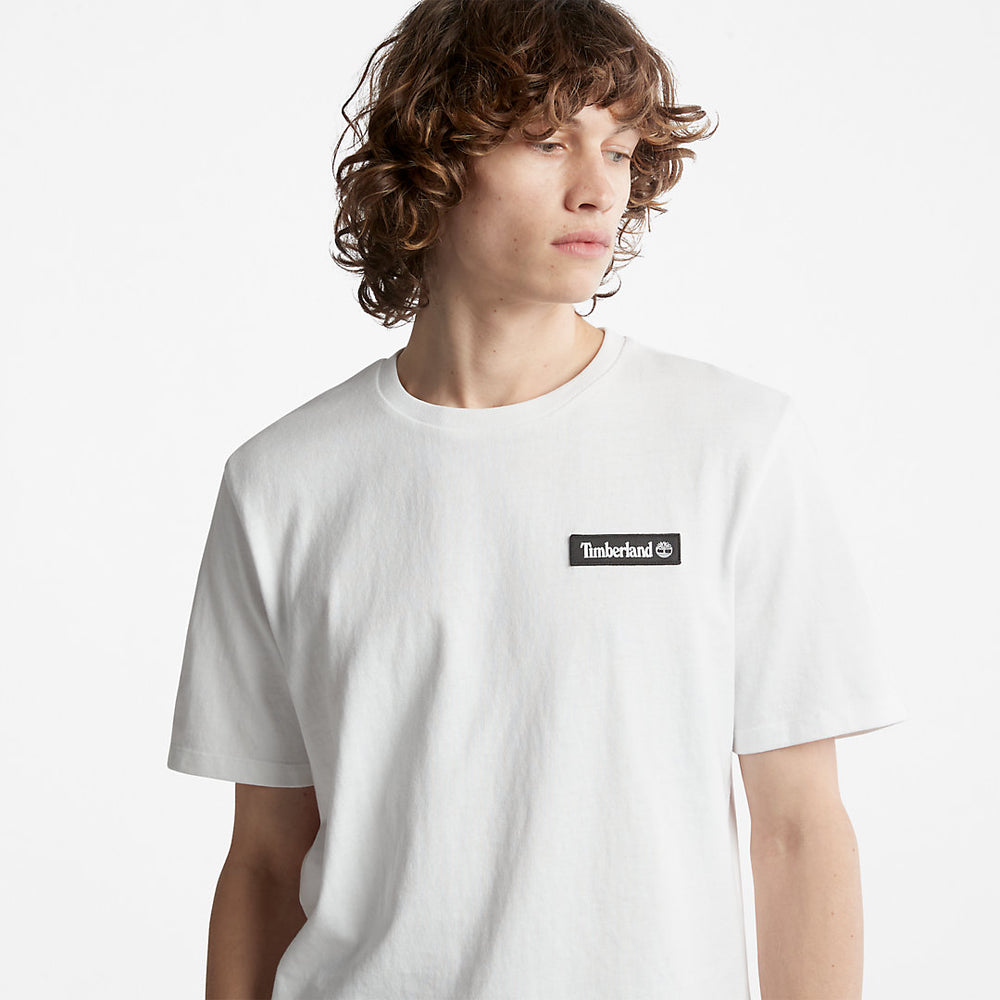 All Gender Heavyweight Badge T-Shirt in White Timberland Outlet