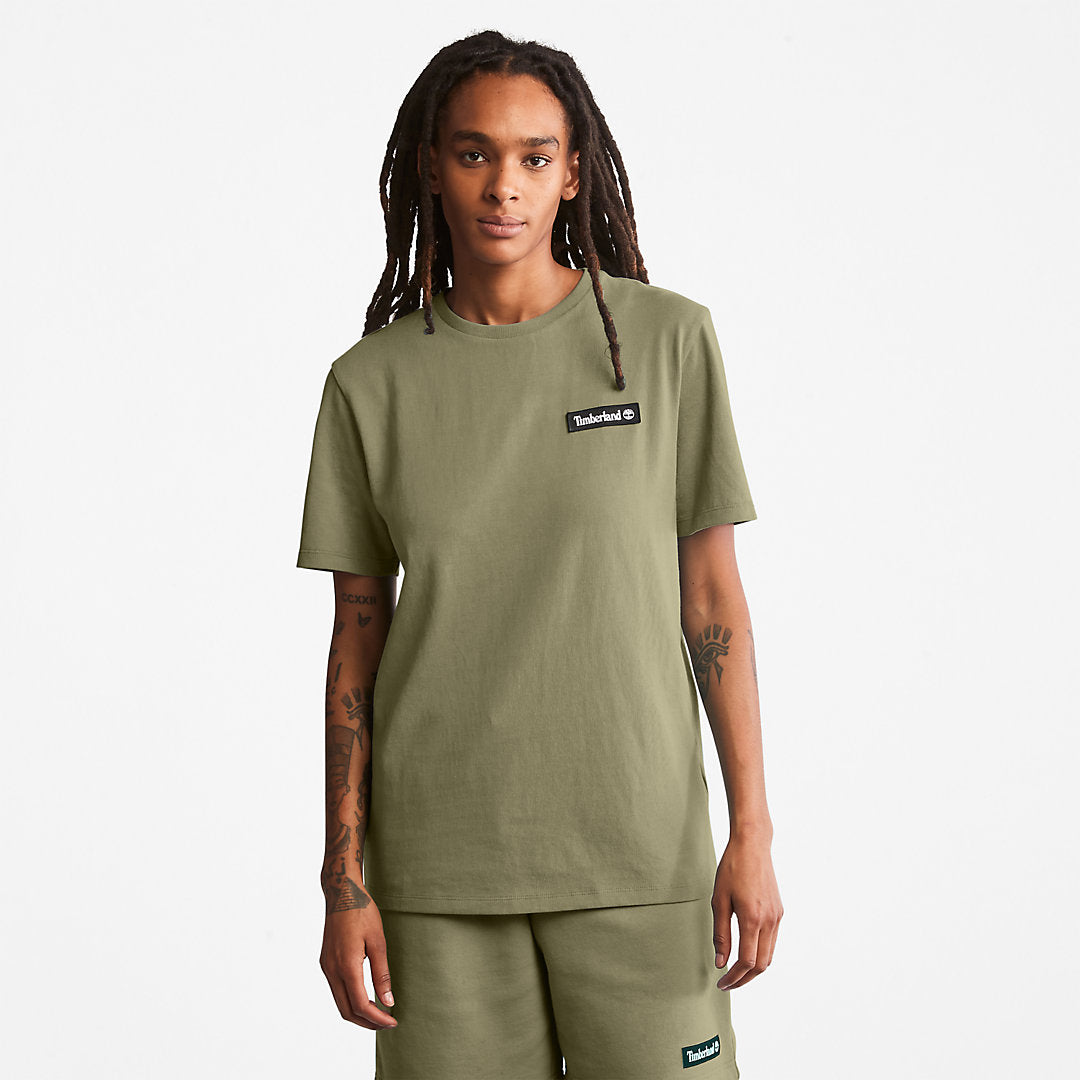 All Gender Heavyweight Badge T-Shirt in Dark Green Timberland Online