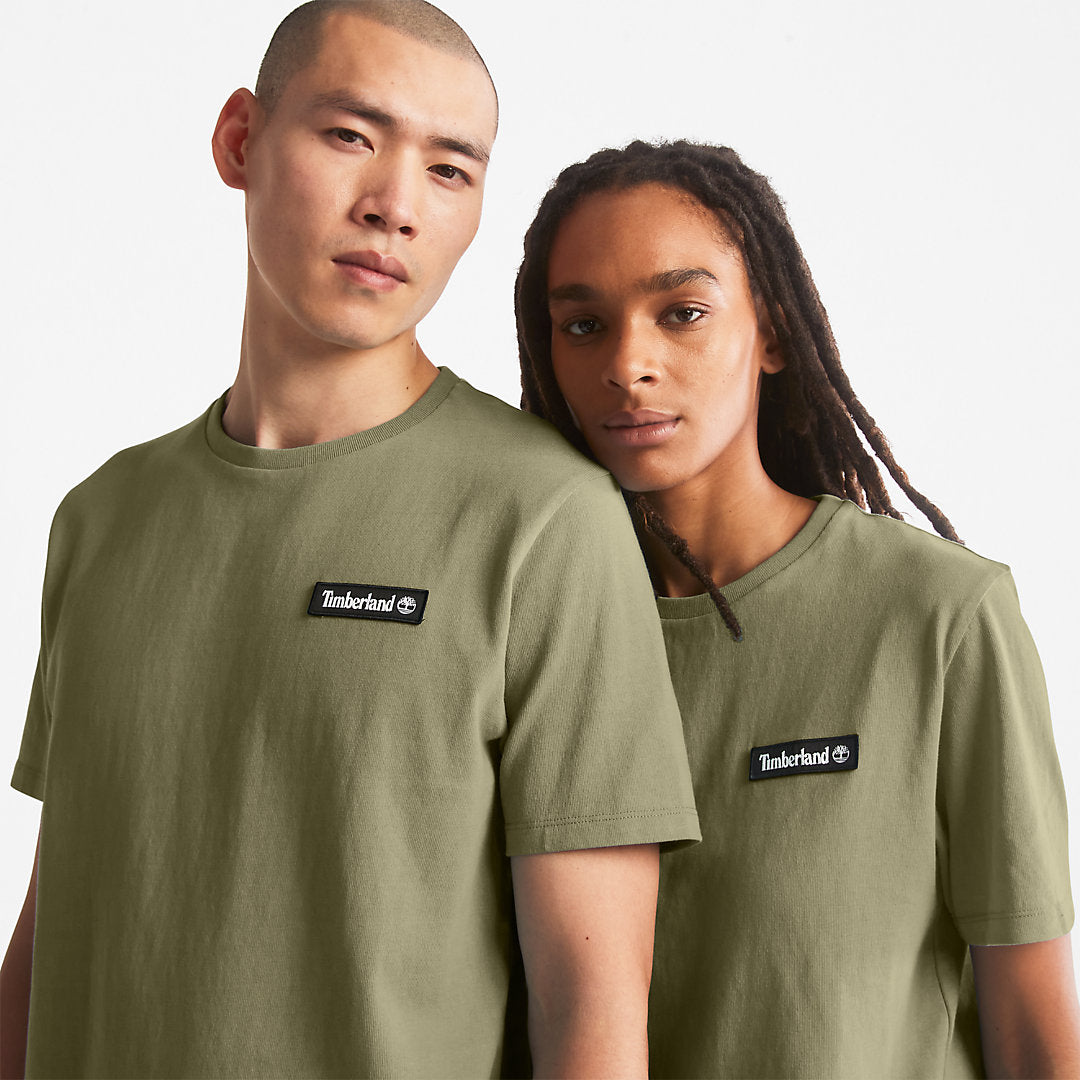 All Gender Heavyweight Badge T-Shirt in Dark Green Timberland Online