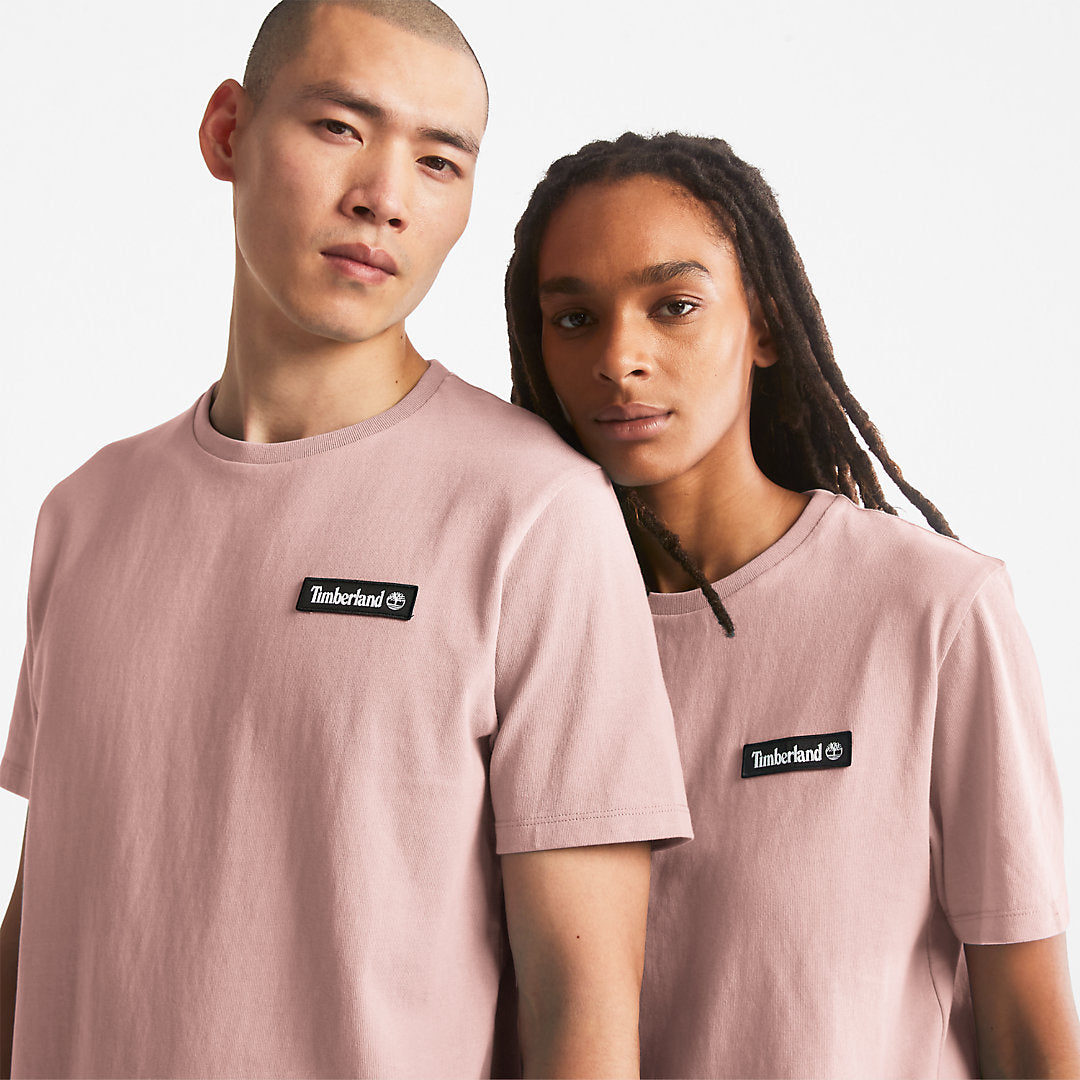 All Gender Heavyweight Badge T-Shirt in Pink Timberland Sale