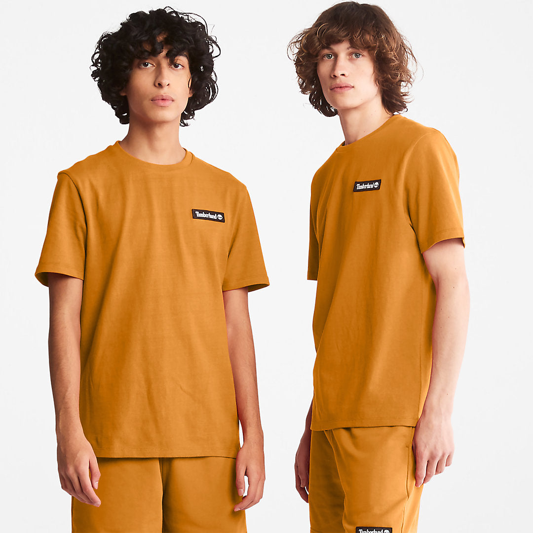 All Gender Heavyweight Badge T-Shirt in Orange Timberland Discount