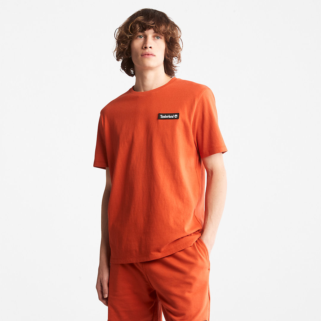 All Gender Heavyweight Badge T-Shirt in Orange Timberland Discount