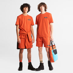 All Gender Heavyweight Badge T-Shirt in Orange Timberland Discount