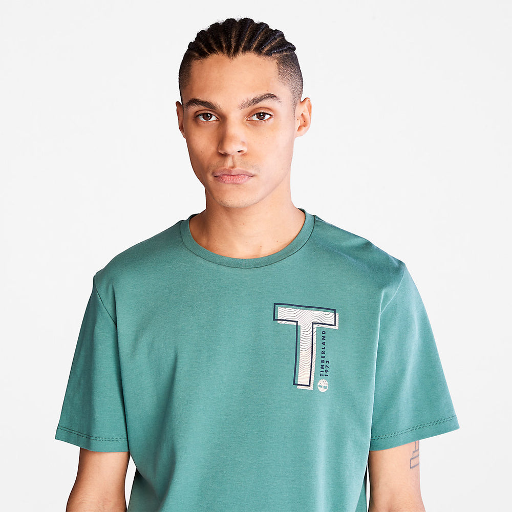 Interlock TimberFresh™ T-Shirt for Men in Green Timberland For Sale