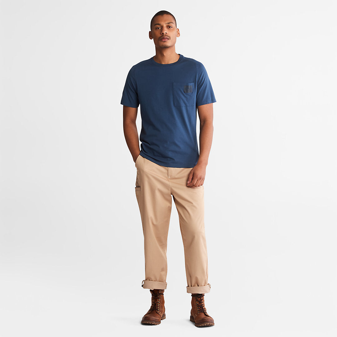 Eco-Ready Supima® Cotton TimberFresh™ T-Shirt for Men in Blue Timberland Sale