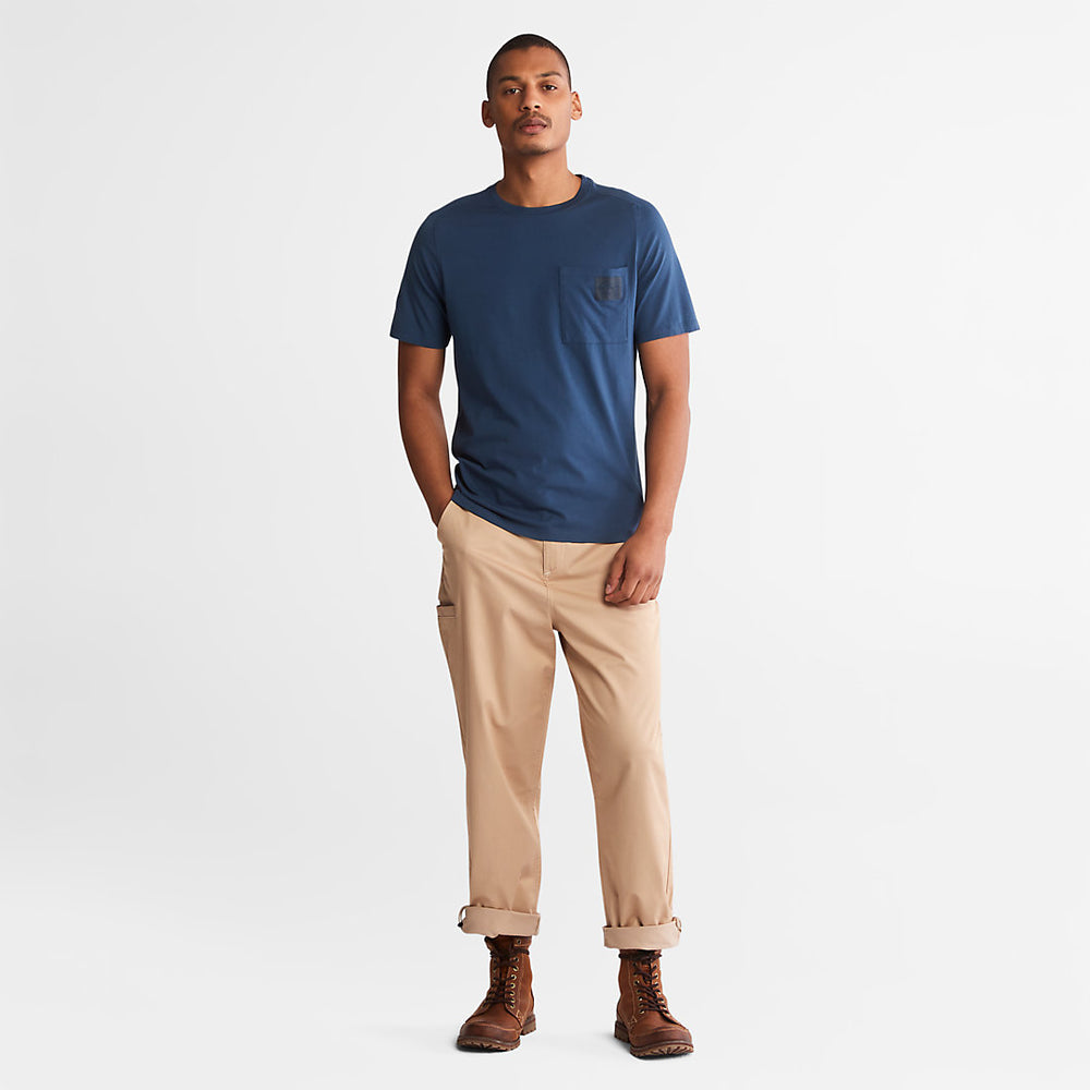 Eco-Ready Supima® Cotton TimberFresh™ T-Shirt for Men in Blue Timberland Sale