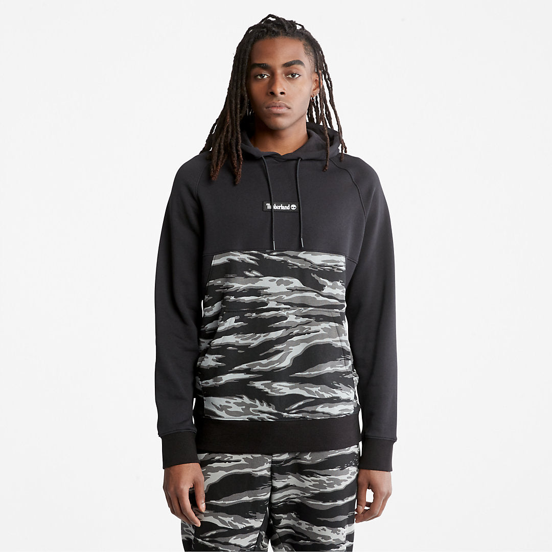 White Tiger Print Hoodie for Men in Camo Timberland For Sale