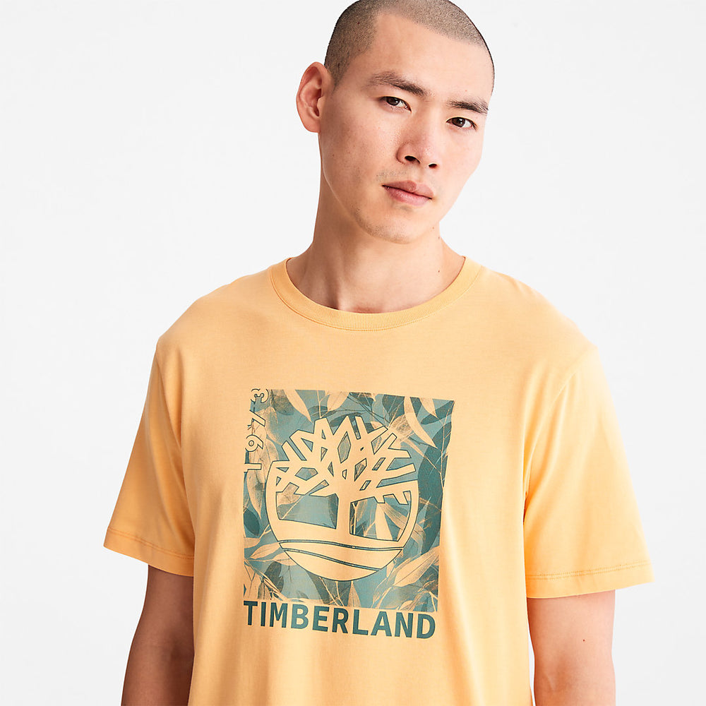 Refibra™ Graphic T-Shirt for Men in Orange Timberland On Sale