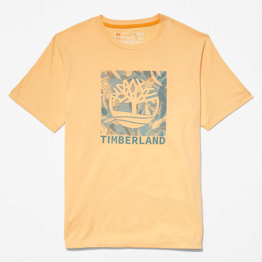 Refibra™ Graphic T-Shirt for Men in Orange Timberland On Sale