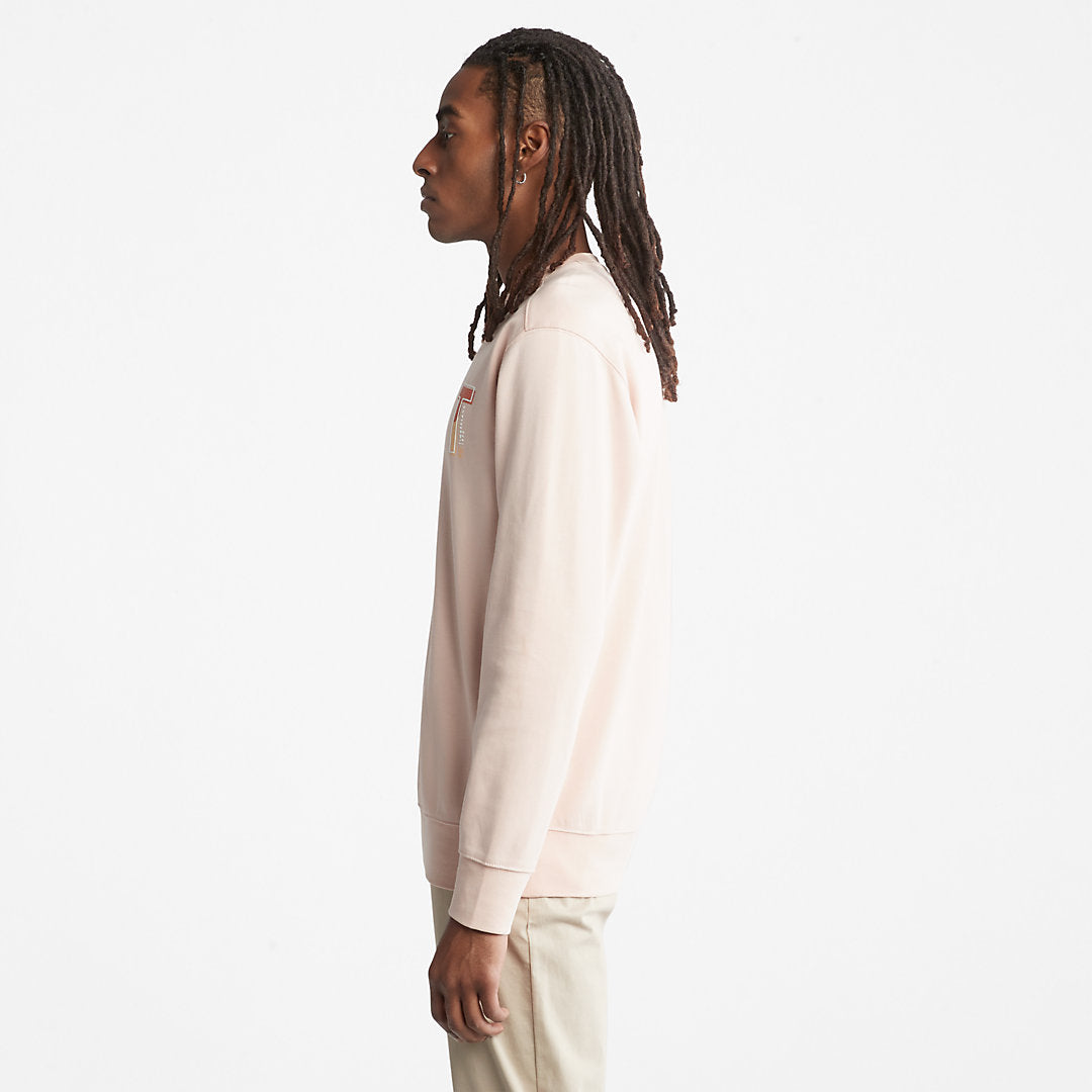 Sweatshirt with TimberFresh™ Technology for Men in Pink Timberland Outlet