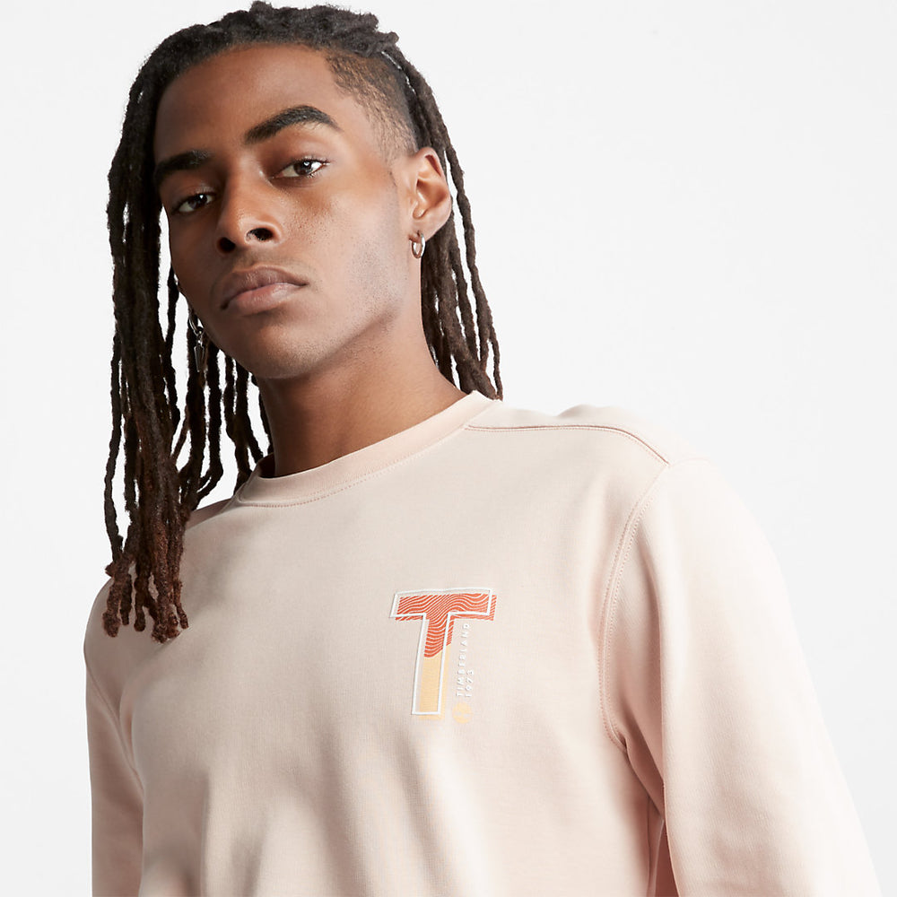 Sweatshirt with TimberFresh™ Technology for Men in Pink Timberland Outlet