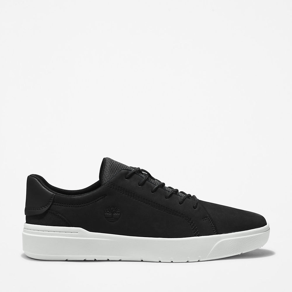 Seneca Bay Leather Trainer for Men in Black Timberland Discount