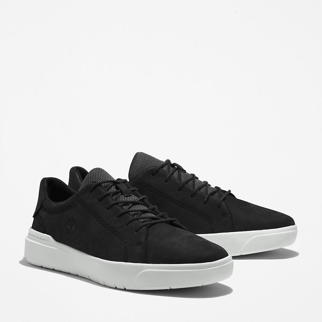 Seneca Bay Leather Trainer for Men in Black Timberland Discount