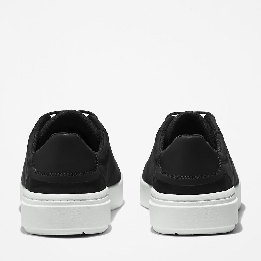 Seneca Bay Leather Trainer for Men in Black Timberland Discount