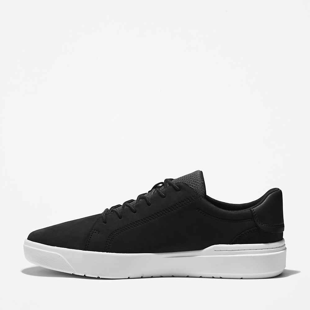 Seneca Bay Leather Trainer for Men in Black Timberland Discount